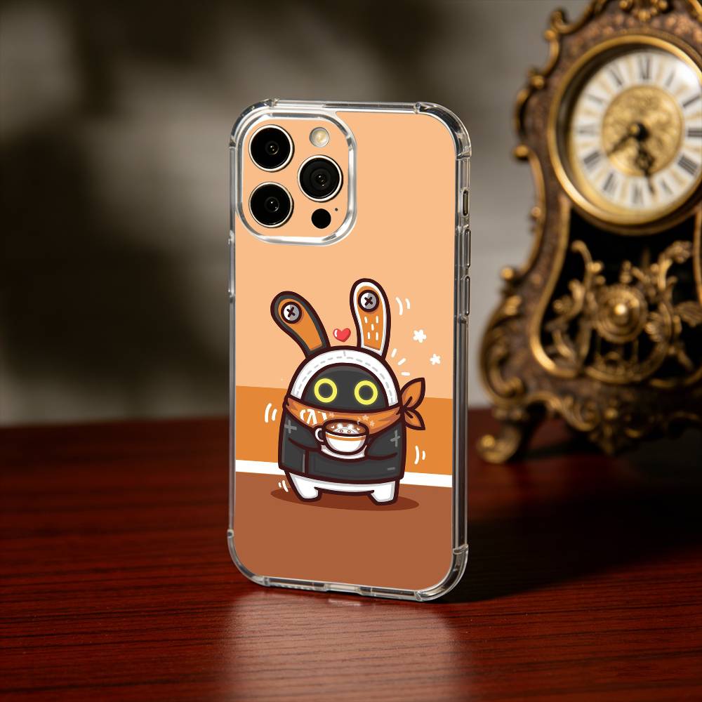 Чехол для телефона Bangboo из игры Zenless Z-Zone Zero для iPhone 17 16 15 14 13 12 11 Mini Pro Max Plus Прозрачная крышка