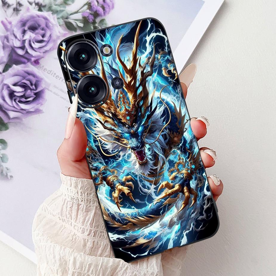 Чехол для Itel P40 Plus P683L Милый Кот Счастливая Рыба Кои Расписная Крышка Мягкий Силиконовый Чехол для Телефона Для Itel P40 P 40 P662L ItelP40 P40+ Сумки