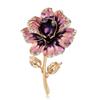 Элегантная брошь-булавка в виде цветка из хрусталя и стекла – европейский и американский дизайн