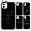 Krajews Bible Jesus Christ Christian Quotes Phone Case For iPhone 14 5 SE 6s 7 8 Plus XR XS 11 12 13 Pro Max Galaxy S21 S22 Plus
