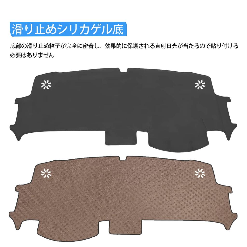 YOFAMO Dashboard Mat for Honda Step Wagon RP6, RP7, and RP8 (May 2022 - Present Models), Custom-Designed for Vehicles, Suede Material, 1-Piece Set