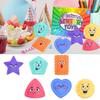 6PCS/set Silicone Children Sensory Stone Textured Silicone Suction Cup Toy  Gift