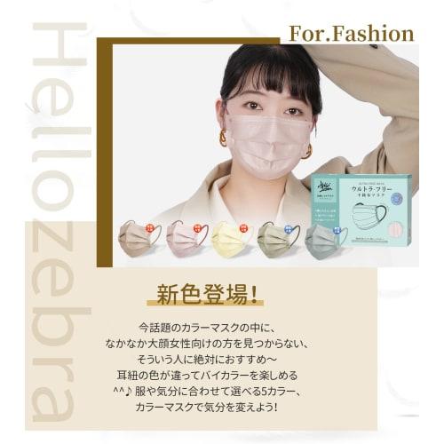 Gaitatu Nonwoven Masks, Individually Wrapped, Disposable, 3-Ply White, Flat Elastic Band, Comfortable Ear Pain Relief, Japanese Quality, Summer Masks