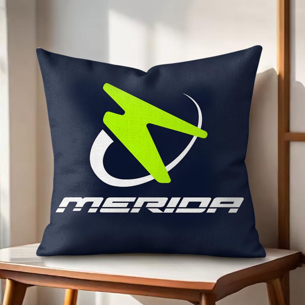 Fashion MMeridaS Bikes Cushion Cover Natural Linen Organic Fabric DoubleSided Printing Couch Pillow Covers Home Decor