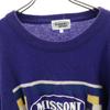MISSONI SPORT Свитер с длинным рукавом 2 фиолетовый трикотаж Мужской Б/У