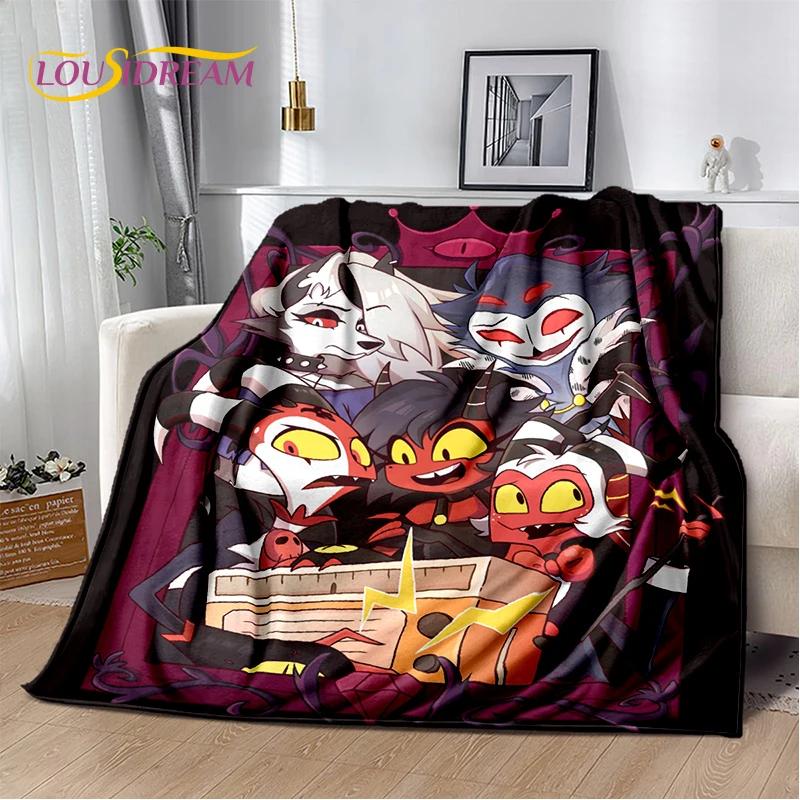 2026 New H-Helluva Boss Blitzo Cartoon Soft Blanket,Soft Throw Blanket for Home Bedroom Bed Sofa Picnic Travel Cover Child Gift