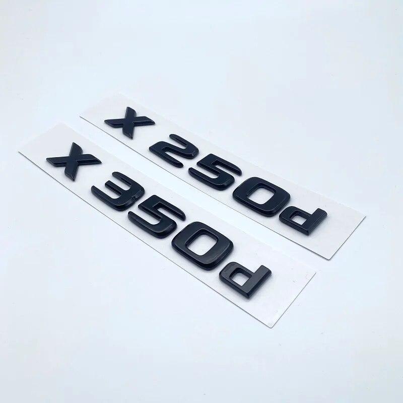 3D глянцевые черные буквы X250d X350d 4Matic Etition 1 эмблема для Mercedes Benz X, значок на крыло автомобиля, табличка на багажник, наклейка с логотипом