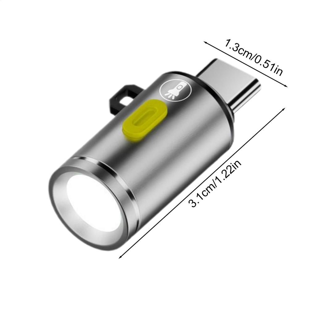 1 шт. Высокоэффективные светодиодные фонари Мини-фонарик USB C для различных сценариев, включая походы и экстренное кемпинг