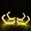 For BMW 6 SERIES E63 E64 630Ci 630i 645Ci 650i M6 2003-2010 M4 Style Lemon Yellow Color DRL LED Angel Eyes White Daytime Light