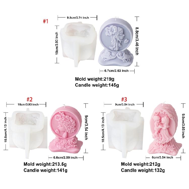 Многоразовая силиконовая форма Девочка/Семейная пара форма для свечей Креативная форма для изготовления ароматерапии Праздничные декоративные принадлежности