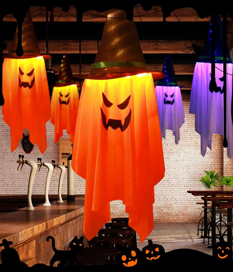 New Halloween LED Ghost Hanging Lights for Halloween Decor
