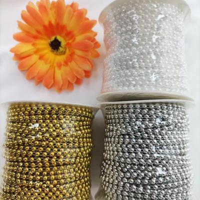 4 мм Полукруглая Шариковая Цепочка для Рождественских Украшений, DIY Поделок и Аксессуаров для Волос