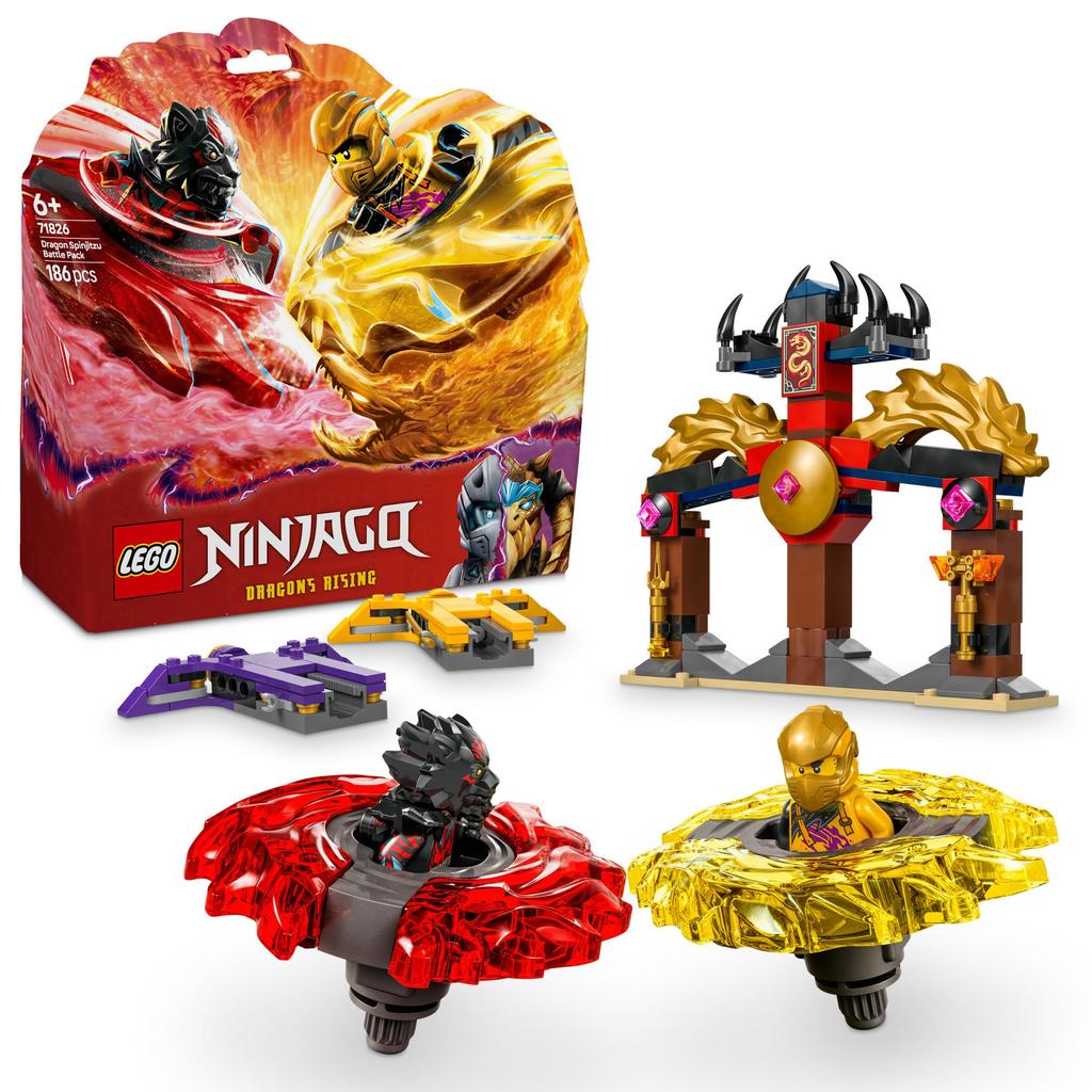LEGO Ninjago Dragon Spinjitzu Battle Pack Игрушка Подарок на день рождения Блок Образовательный Мальчики Девочки Дети 6 лет 7 лет 8 лет Боевой робот