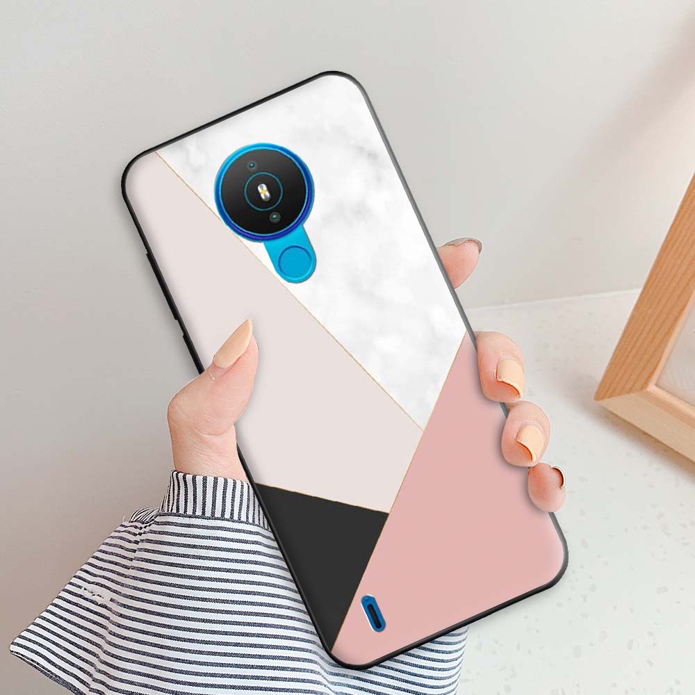 Для Nokia 1.4 Чехол Nokia 3.4 Модные Мраморные Чехлы Для Nokia 7.2 Nokia 5.4 Nokia 6.2 Защитный Силиконовый Задний Чехол Корпус Бампер