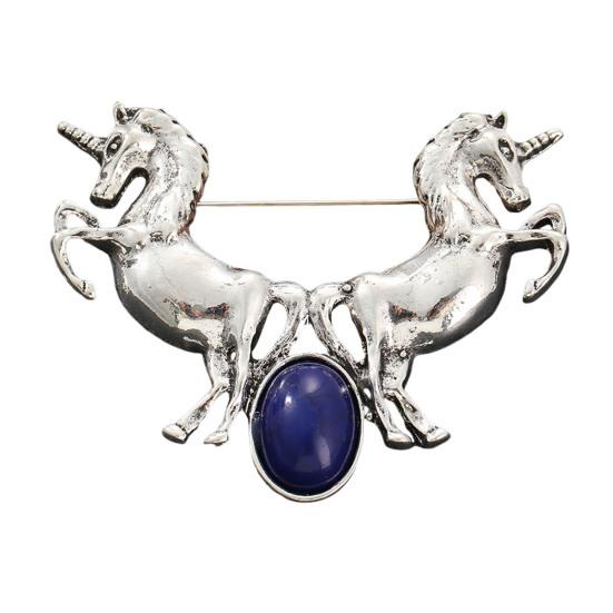 Horse Brooch Exuding Elegance Power Bold Sophisticated Design Retro Brooch Pin Vibrant Fashion Accessory