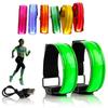 USB Charging Armband LED Luminous Night Running Adjustable  Reflective Belt Outdoor Cycling Night Signal Colors