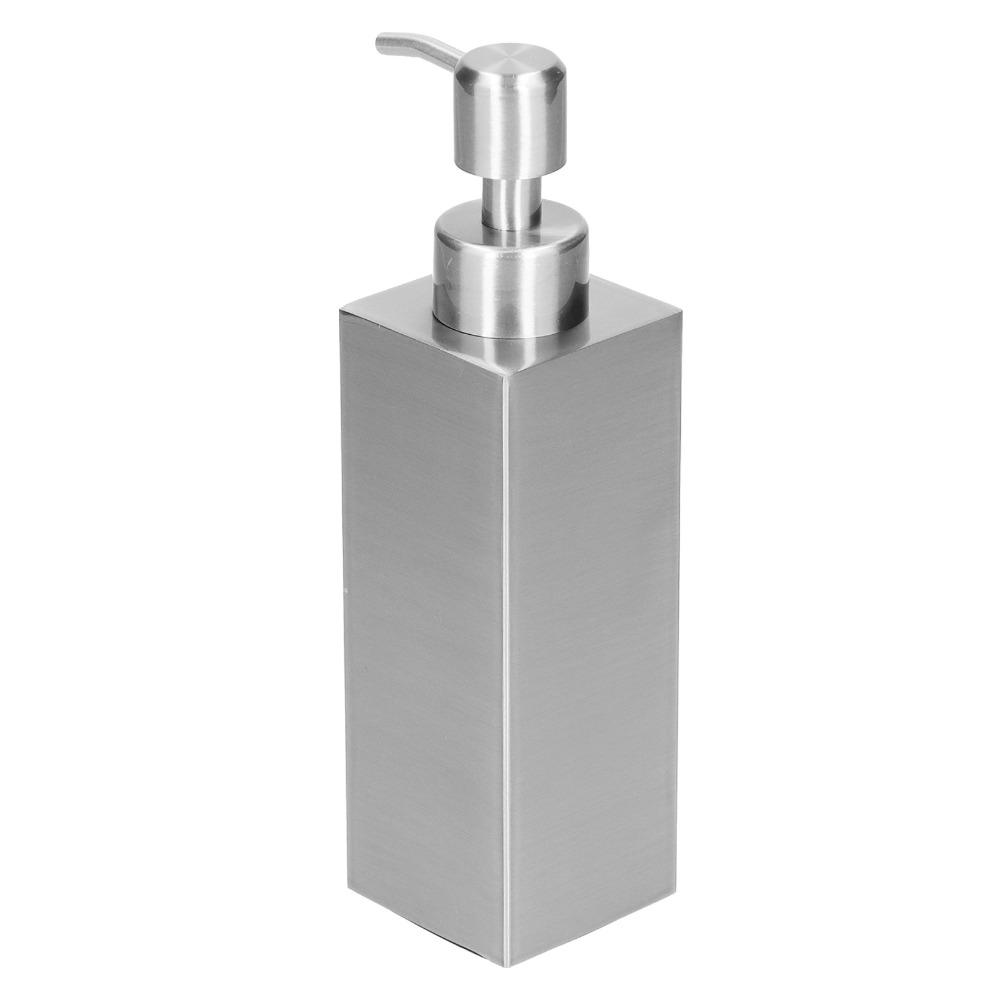 304 Stainless Steel Lotion Bottle 250ml Capacity Hand Soap Dispenser Bathroom Kitchen Sink