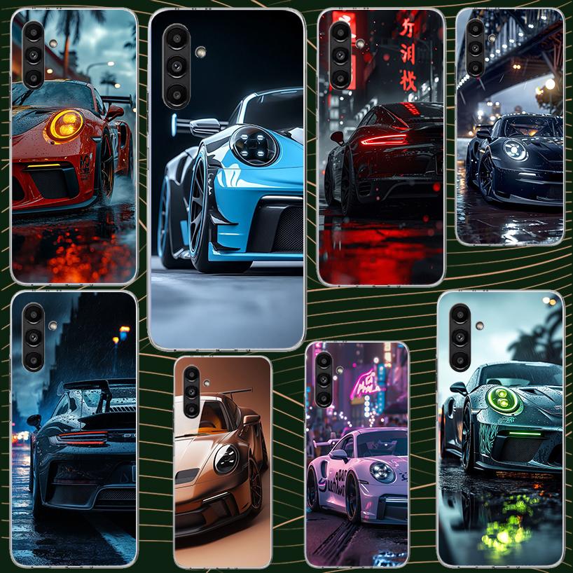 Спортивный чехол GT3-RS Car-911 для Samsung A17 A16 A56 A36 A26 A15 A55 A35 A25 A14 A54 A34 A24 Чехол для телефона A13 A53 A33 A23 A05S A04S
