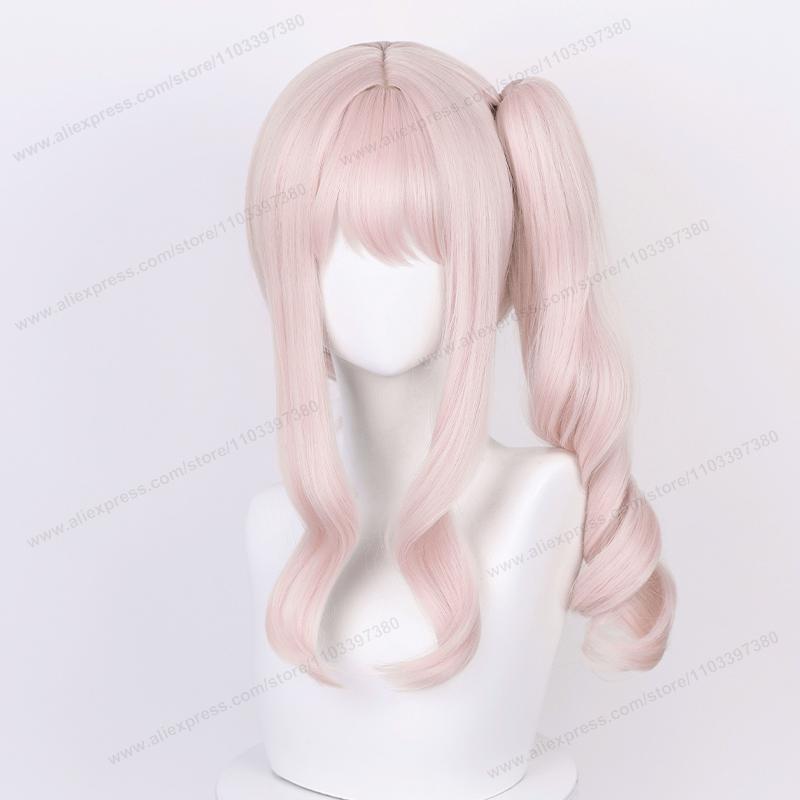 Akiyama Mizuki Synthetic Hair Cosplay Wig 45cm Light Pink Women Heat Resistant Hair High Quality Wigs