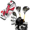 WORLD EAGLE Golf Club Set 11 Clubs Stand Bag 5Z-Black Men's [Right Handed/R] + WE-F-01 [White/Red]