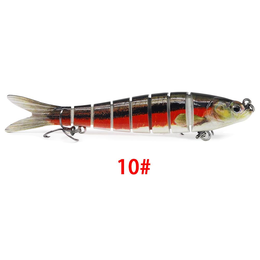 Биомиметическая 8-секционная жесткая приманка для рыбалки на открытом воздухе, 13,5 см/26 г.