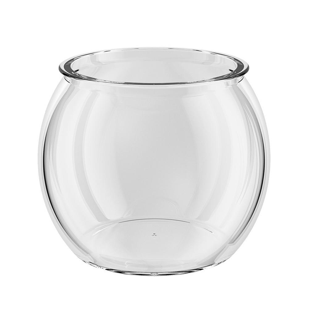 Экологический аквариум для гидропоники, прозрачный круглый декоративный аквариум, небольшой аквариум для золотых рыбок, украшение для дома и рабочего стола.