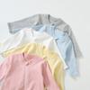 Category a Spring and Autumn Baby Romper with Double Zipper, Long-Sleeve Jumpsuit with Covered Hands and Feet