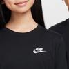 Nike Sportswear Comfortable Soft Versatile Skin-Friendly Long Sleeve T-Shirt Kids Tops Black FZ4946-010