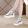 Footwear 2024 High Top Women's Shoes Mesh Breathable Platform Black Female New 39 Fashion A Shoe Spring Urban Autumn Y2k Trends
