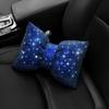 1 шт. Алмазная подушка для шеи автомобиля с бантом, Автомобильный подголовник, Поддержка сиденья, Подушки для поясницы, Автомобильные аксессуары для женщин