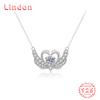Lindon S925 из стерлингового серебра с муассанитом, роскошное индивидуальное ожерелье с подвеской, женское классическое ожерелье Tide Sugar, полное дикой цепочки на ключицы