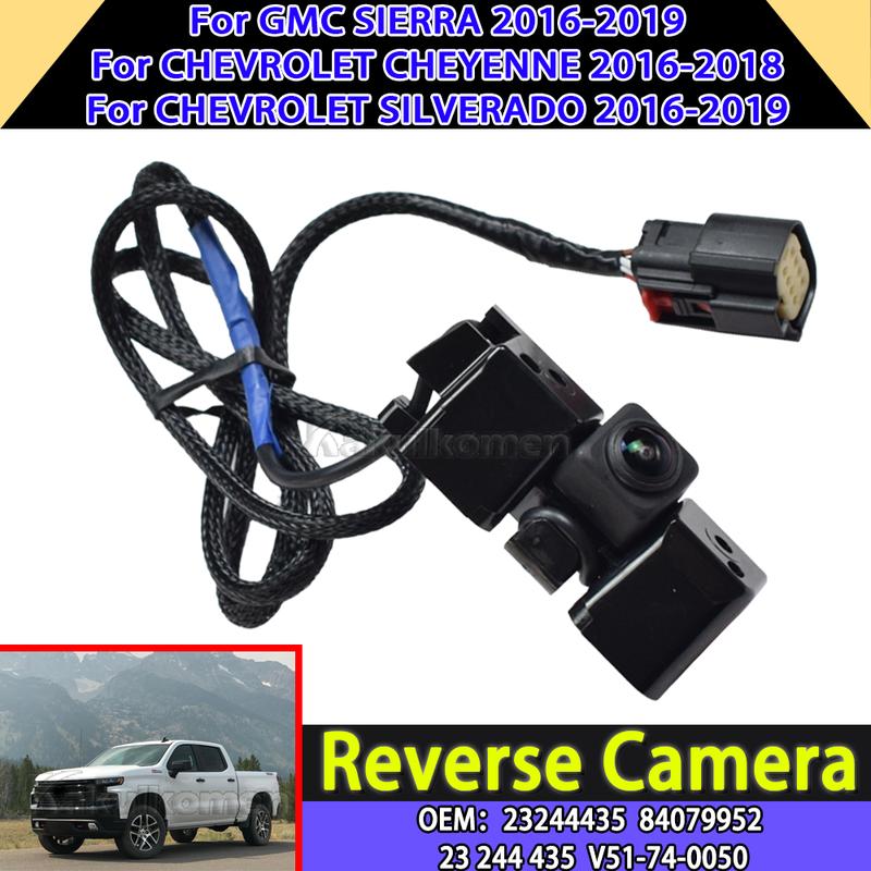 Vehicle Rear View Reverse Backup Parking Camera for 2016-2019 Chevrolet Silverado GMC Sierra 1500 2500 3500 23244435 84079952