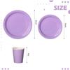Disposable Party Tableware Set Paper Plates Cups Party Supplies Disposable Dinnerware Set for New Year Valentine Birthday