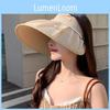 Summer Sun Protection Hat With Large Brim And Pearl Bow For Womens Outdoor Sunshade