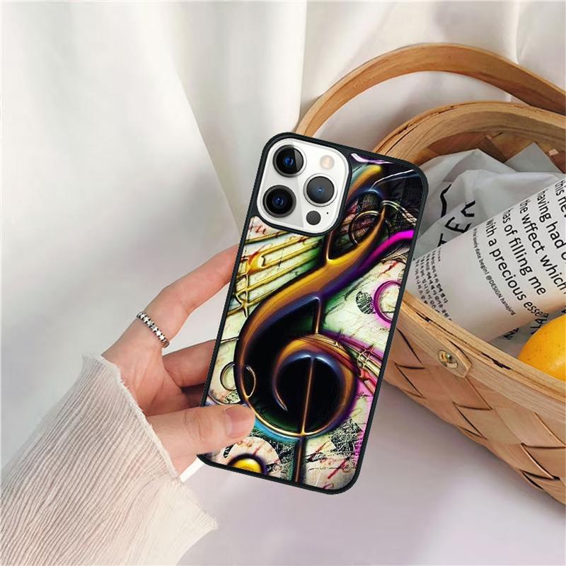 Чехол для телефона с нотой скрипичного ключа для iPhone 17 Air 16 15 14 11 12 13 Pro MAX Plus coque Cover Shell