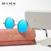 WIMN Polarized Round Lens Steampunk Vintage Sunglasses Men Sun Glasses Driving Men's Eyewear UV400 Unisex