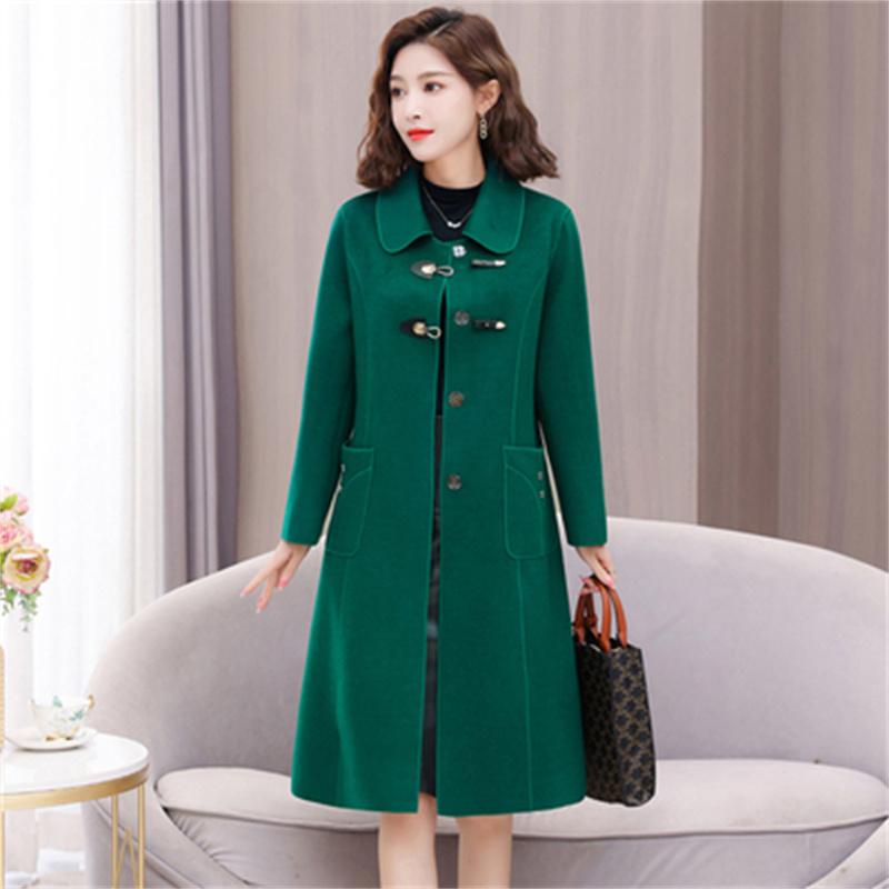 Высококачественное модное двустороннее шерстяное пальто можно носить женщинами весной, осенью и зимой, L-5XL