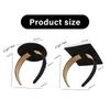 Secure Graduation Hat Headbands For Class Of 2025 Practical Anti Slip Design Plastic Hariband With Adhesive Insert
