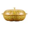 Large Capacity Floral Pot with Lid 30cm Food Tray Bowl Basin  For Buffet and Raya Celebrations