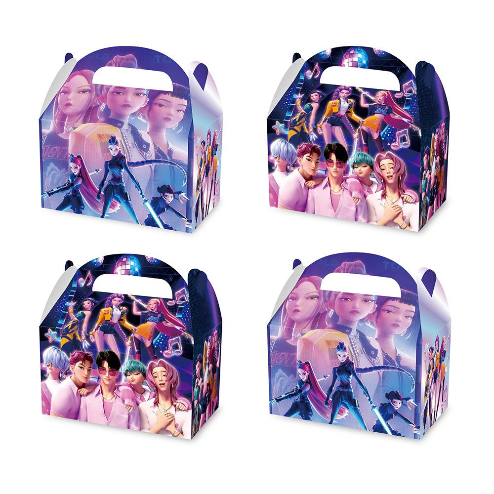 Музыкальная Девочка Украшение на День Рождения Подарочная Коробка Коробка для Конфет Картонная Коробка Рожки