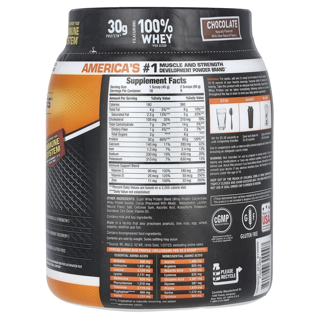 Body Fortress Супер продвинутый сывороточный протеин, Шоколад, 1,78 фунта (810 г)