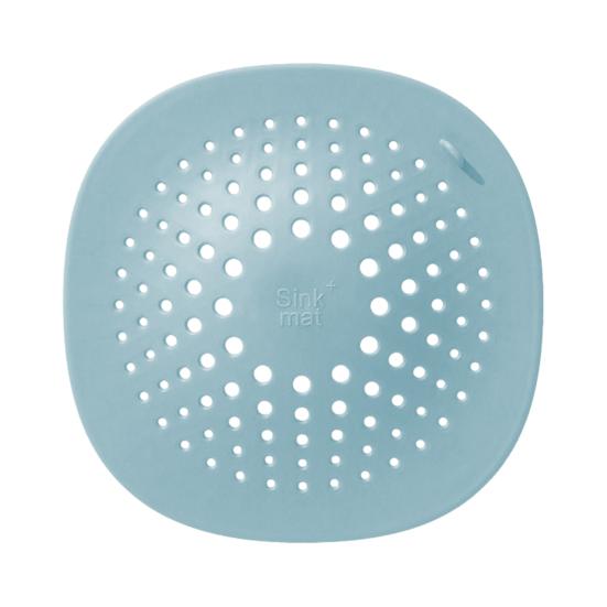 TPR Drain Filter Kitchen Sink Strainer Mat with Suction Cup, Food Residue & Hair Bathroom Catcher Floor Cover, Anti Clogging Mesh for Pad