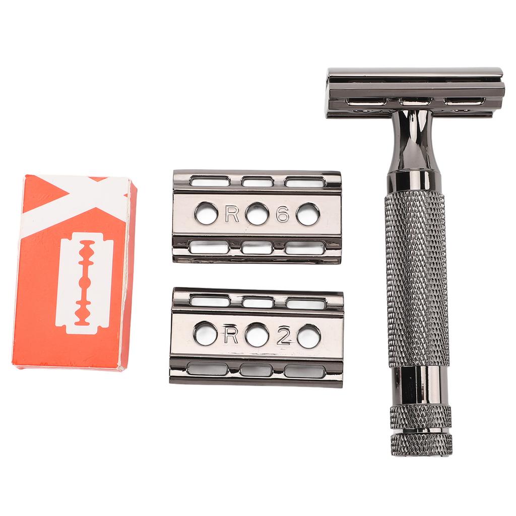 Double Edge Safety Trimmer Comfortable Grip Manual Safety Beard Trimmer Professional Stainless