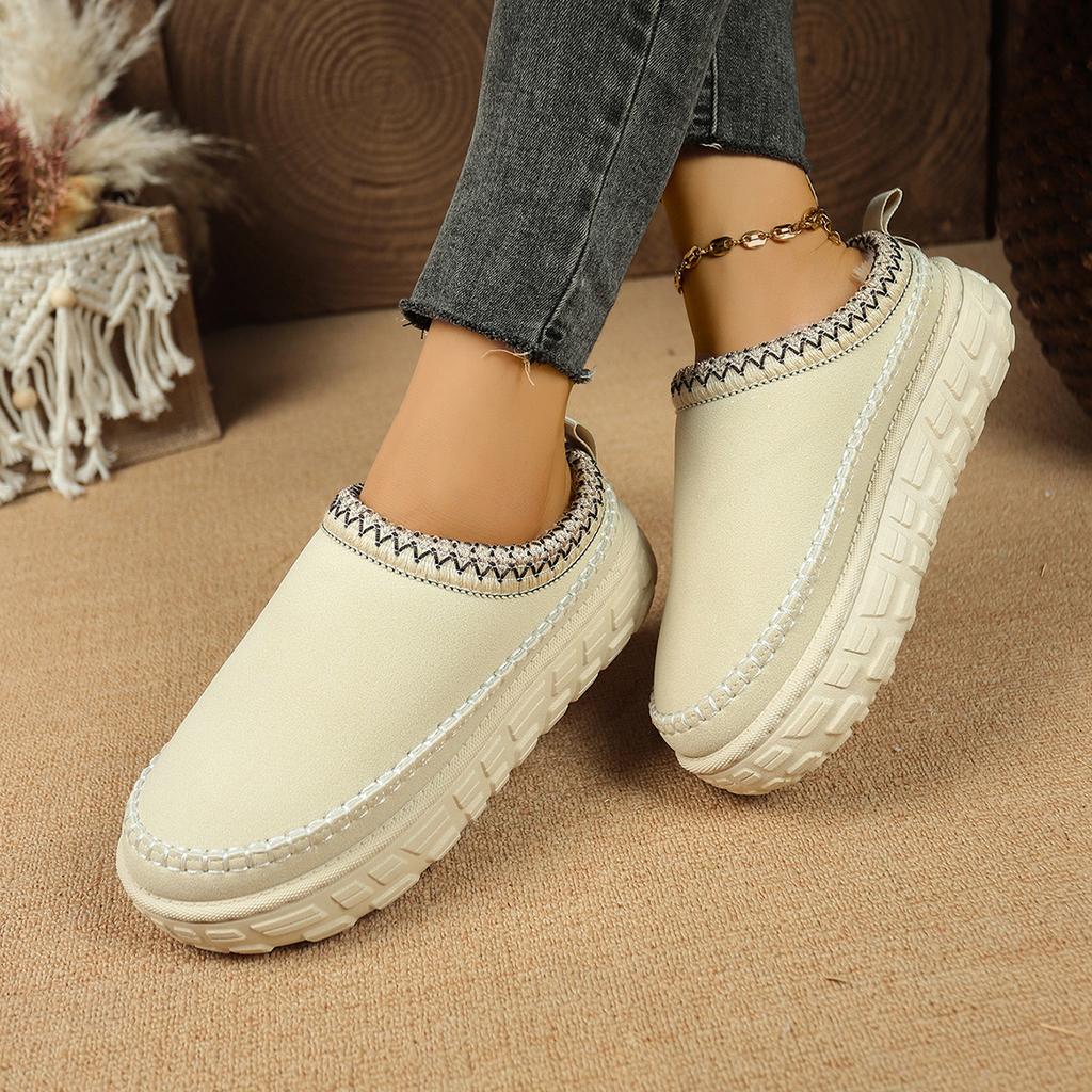 Fashion Plush Winter Shoes Ladies Home Elegant Casual Footwear Large Size Platform Fluffy Slippers Women/men House Flats Fashion Boots