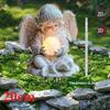 Angel, 2D Flat, Acrylic Garden Plugs, Suitable for Outdoor Lawn, Terrace, Flower Pot Decoration, Gifts, Parties, Christmas, Halloween