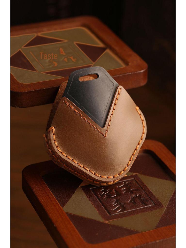 Чехол для ключей из натуральной кожи для Wuling Bingo и Baojun Yueye KIWI Qingkong EV - мужской брелок