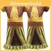Elegant Raya And The Last Dragon Girls Printed Short Sleeve Fancy Cosplay Dress Costume