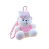 Colorful And Fun Ins Style Bowknot Plush Bear Keychain Lovely Hanging Ornament