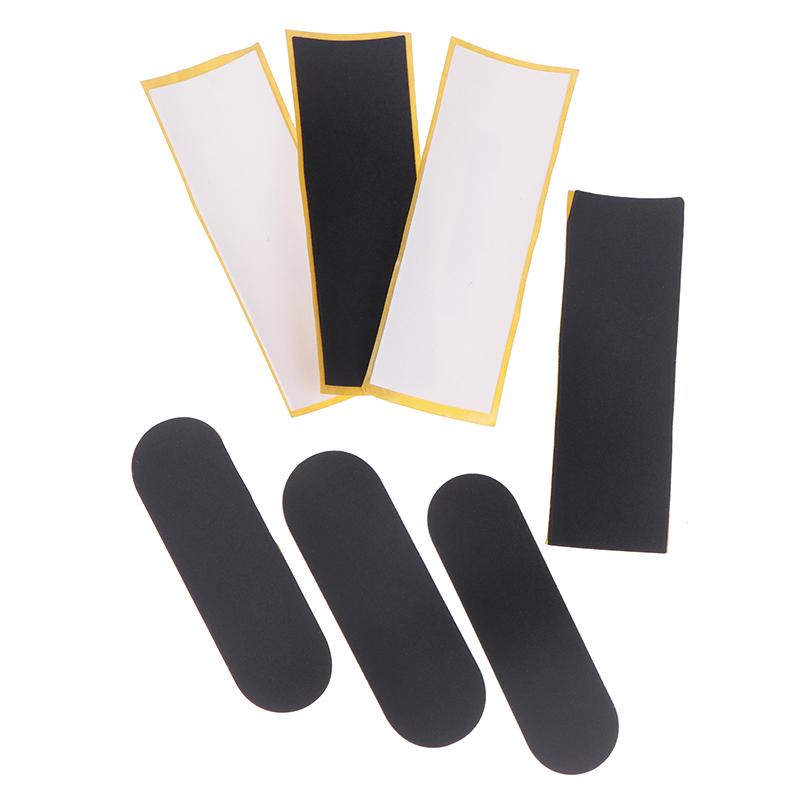 Fingerboard Foam Grip Tapes For Finger Skateboard Anti-Slip Wooden Fingerboard Deck Adhesive Tape Stickers Grip Tapes Black Mat