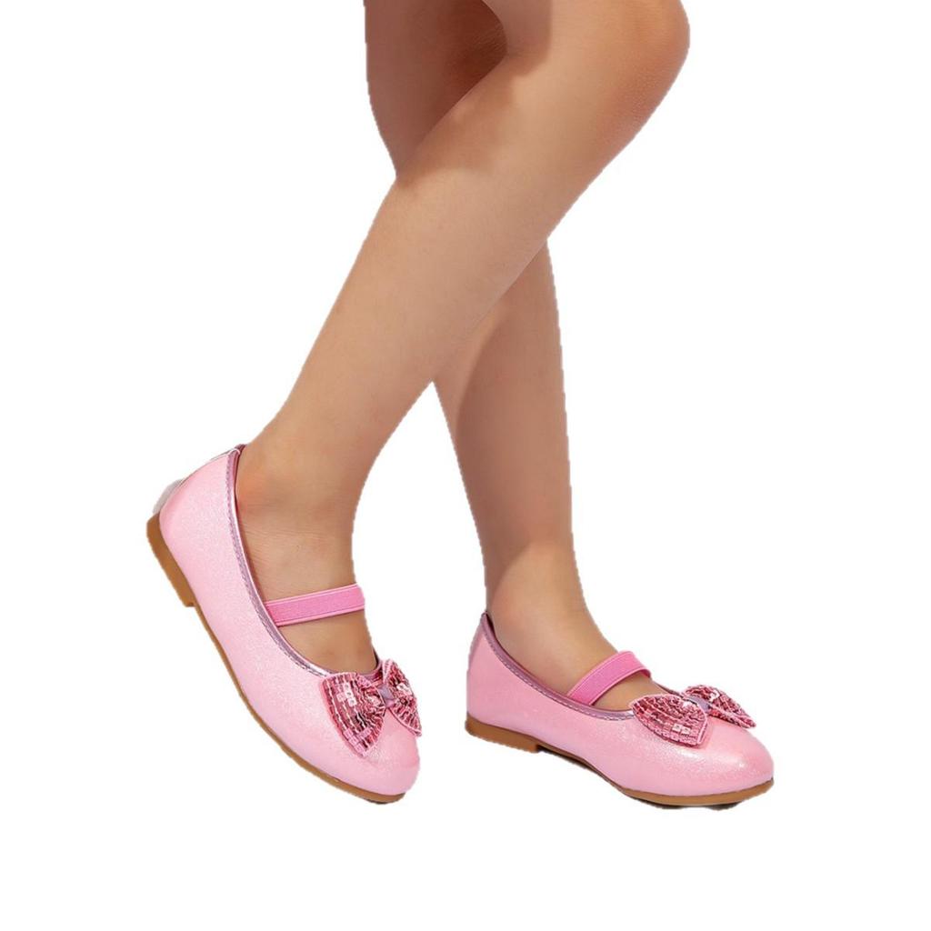 Туфли-балетки Принцессы Эльзы, Мягкие кожаные туфли для выступлений для девочек, Весна/Осень 2025